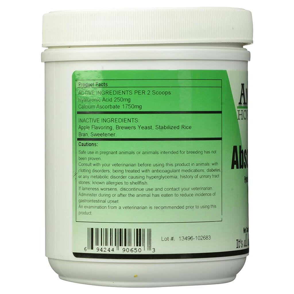 AniMed Absolute HA Hyaluronic Acid & Ester C Apple Flavored Horse Supplement(16 oz)