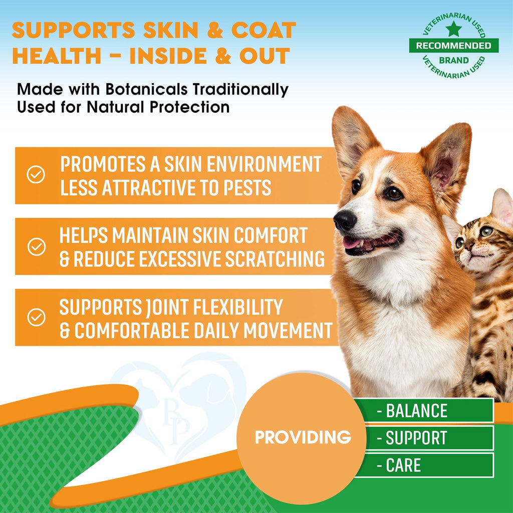 Beloved Pets Oral Flea & Tick Support Multivitamin Supplement for Dogs & Cats, 2-oz