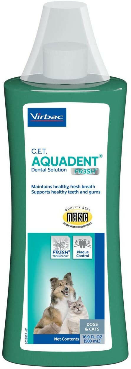 C.E.T. Aquadent Fr3sh Dental Solution Water Additive for Dogs & Cats