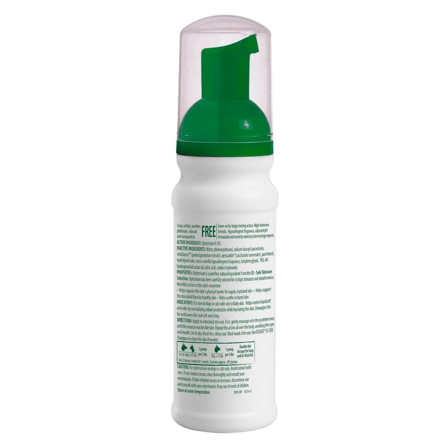 Douxo S3 SEB Odor-Control & Seboregulating Mousse (5.1 oz)
