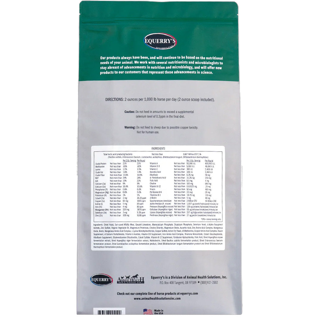 Equerry's Plus Digestive Health & Nutritional Powder Horse Supplement, 5-lb