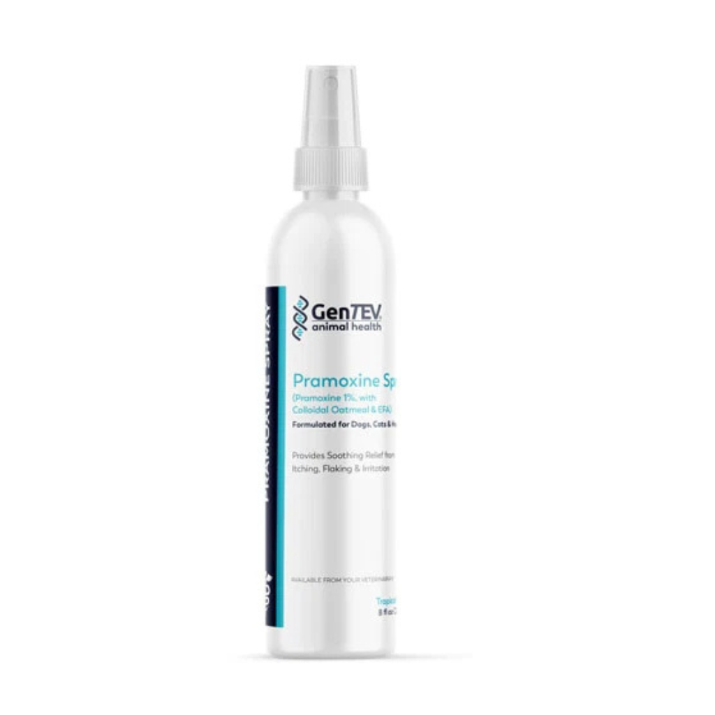 Gentev Pramoxine Spray for Dogs, Cats & Horses, 8 oz