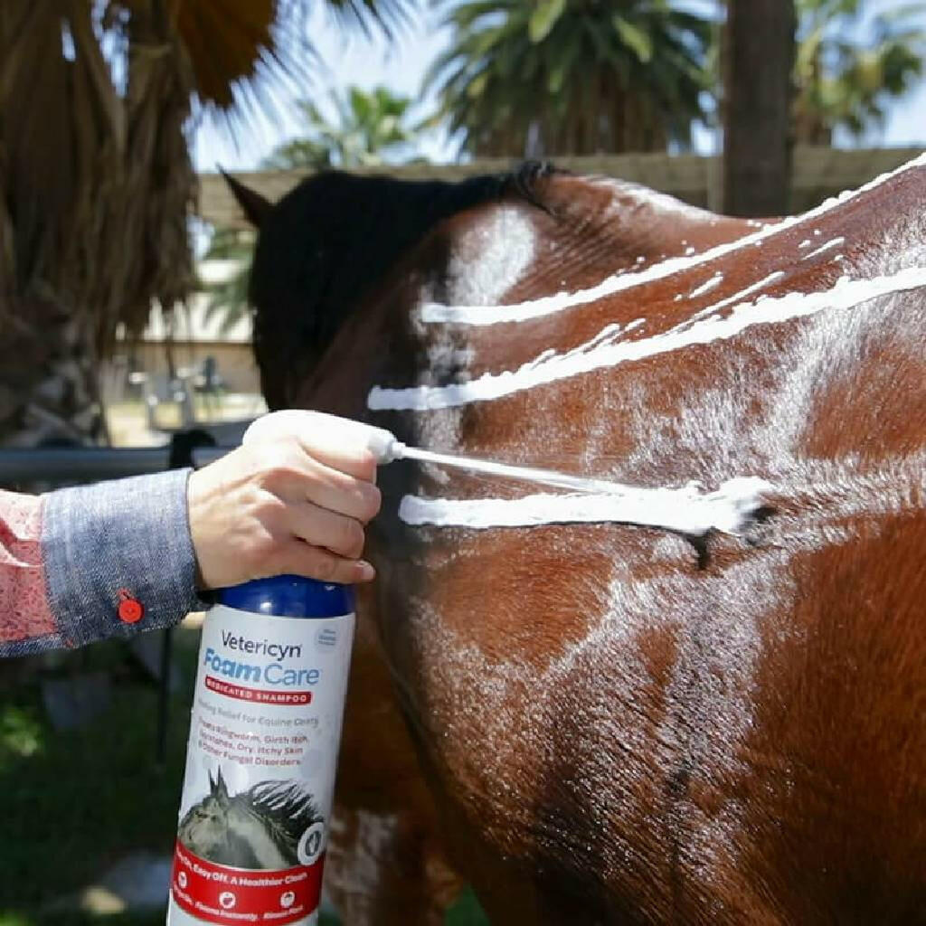 Vetericyn FoamCare Medicated Shampoo for Horses (32 oz)