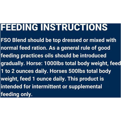 AniMed FSO Flax Seed Oil Blend For Horses (1 gallon)