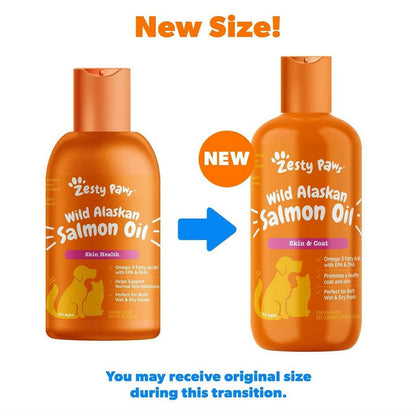 Zesty Paws Wild Alaskan Salmon Oil for Dogs (8.5 oz)