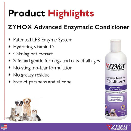 Zymox Advanced Enzymatic Oatmeal Cat & Dog Conditioner