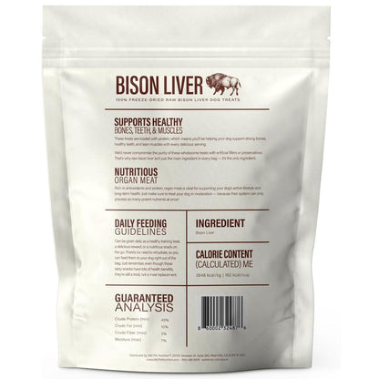 360 Pet Nutrition Bison Liver Freeze-Dried Raw Dog Food, 4-oz