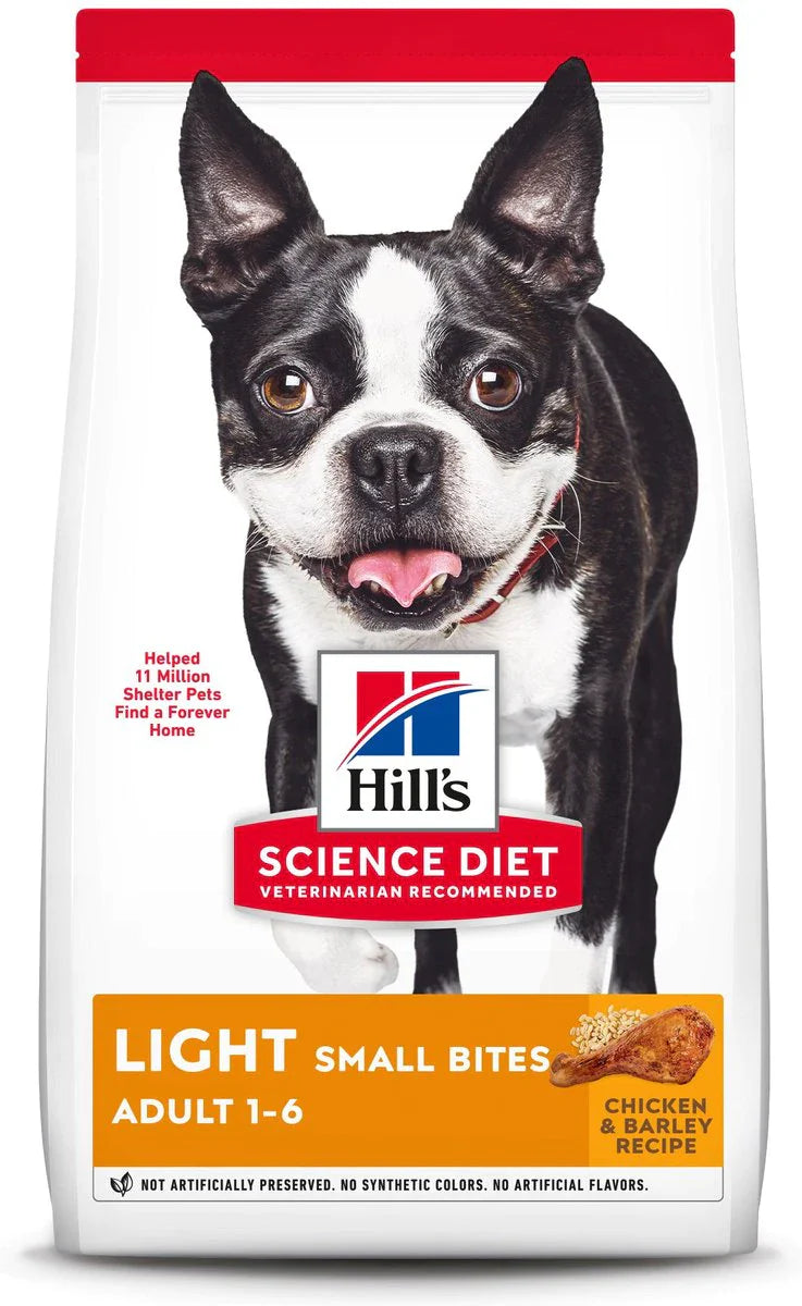 Hill's Science Diet Adult Light Small Bites Dry Dog Food, Chicken Meal & Barley