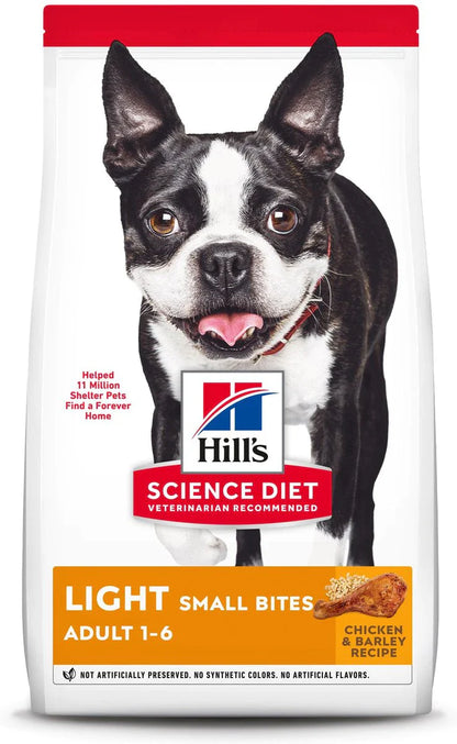 Hill's Science Diet Adult Light Small Bites Dry Dog Food, Chicken Meal & Barley