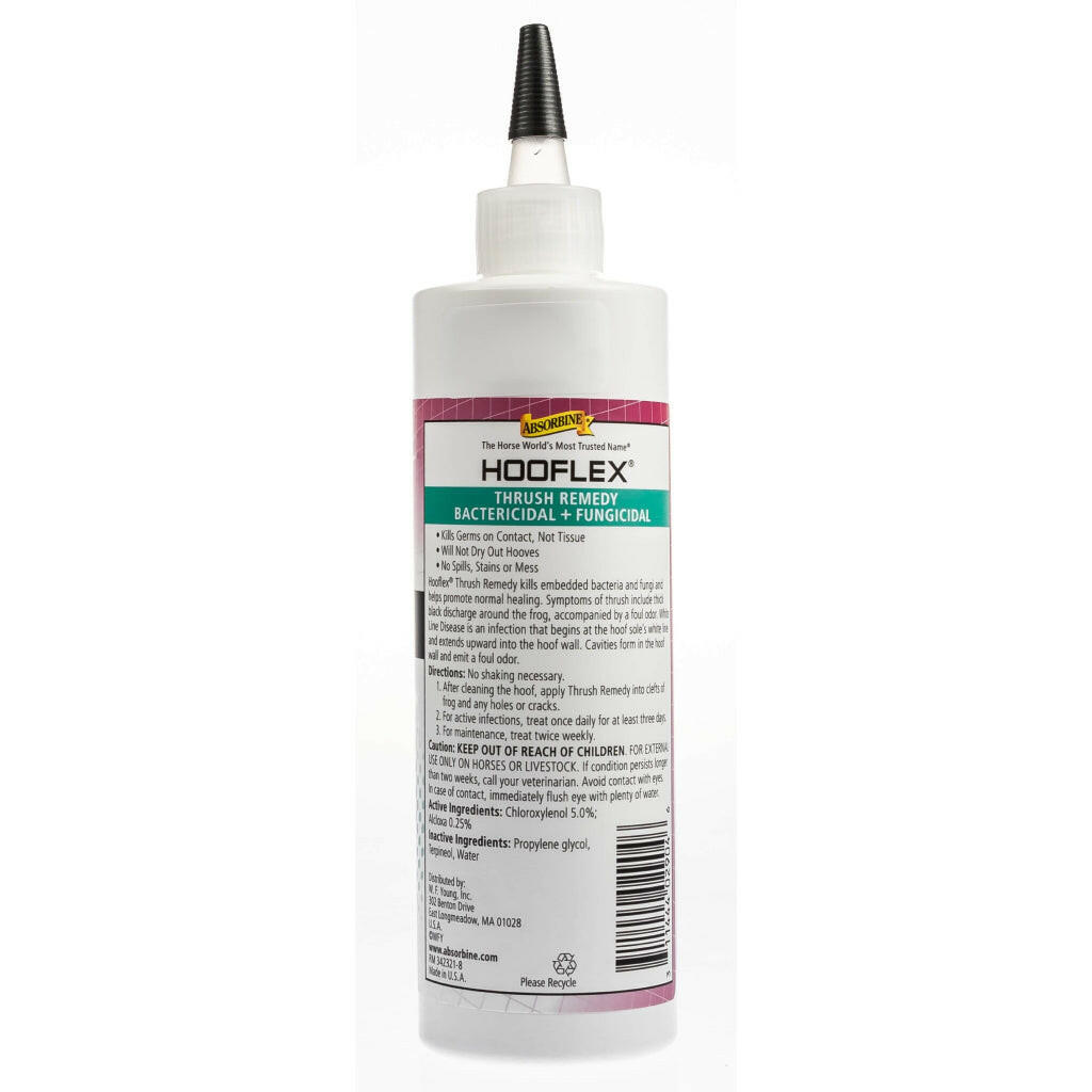 Absorbine Hooflex Bactericidal & Fungicidal Thrush Remedy for Horses 12 oz