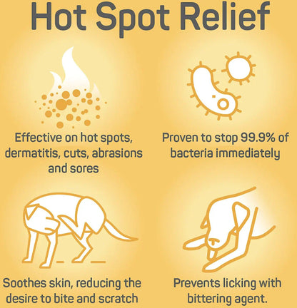 Absorbine Silver Honey Hot Spot & Wound Care Spray Gel 8 oz