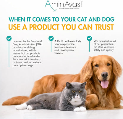 AminAvast Kidney Support Capsules for Cats - 60 Capsules