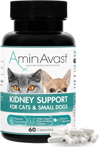 AminAvast Kidney Support Capsules for Cats - 60 Capsules