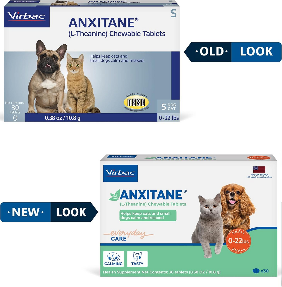 Anxitane Chewable Tablets for Cats & Small Dogs, 30 tablets