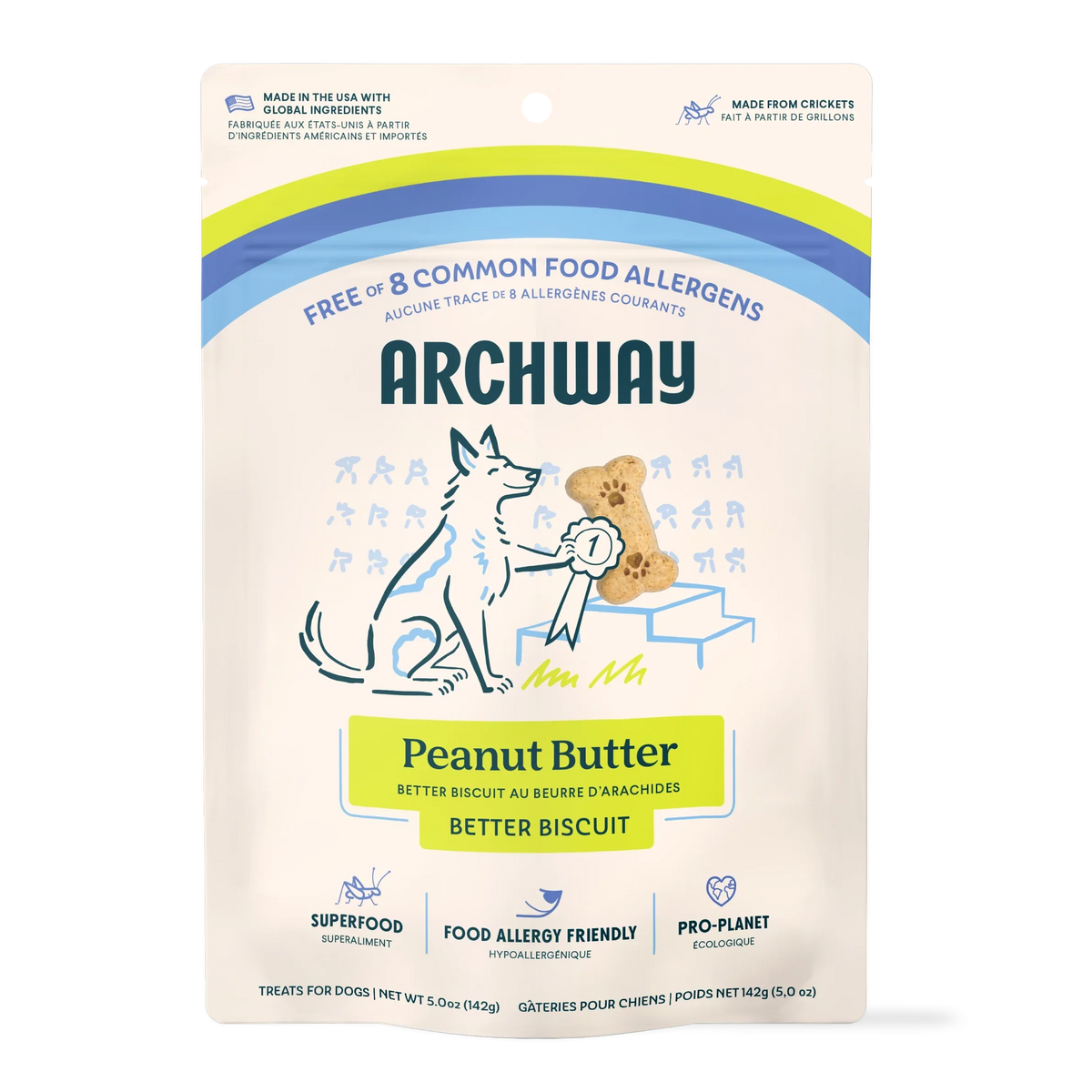 Archway Better Biscuit Peanut Butter Crunchy Dog Treats, 5-oz