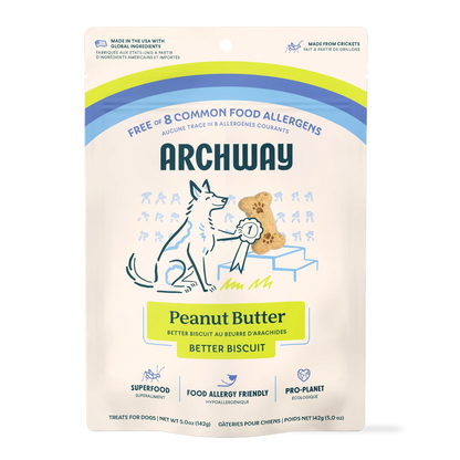 Archway Better Biscuit Peanut Butter Crunchy Dog Treats, 5-oz