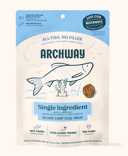Archway Single Ingredient Sustainable Fish Dehydrated Dog Treats, 2.5-oz