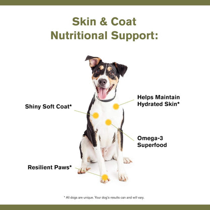 Badlands Ranch Skin & Coat Canine Supplement with Omega-3 Fatty Acids, 3.17-oz