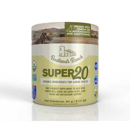 Badlands Ranch Super 20 Canine Health Supplement, 3.17-oz