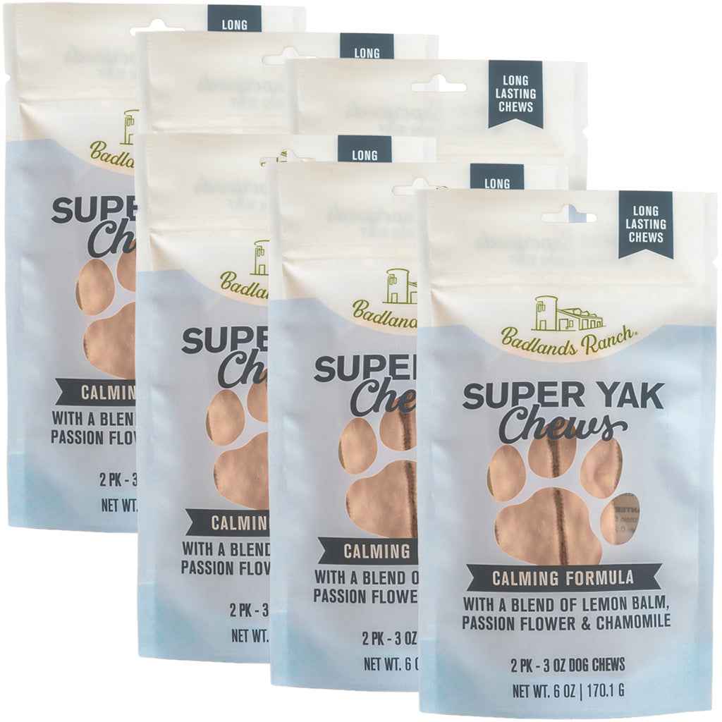 Badlands Ranch Superchew Calming Formula Dog Chews, Medium, 3-oz
