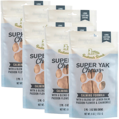Badlands Ranch Superchew Calming Formula Dog Chews, Medium, 3-oz