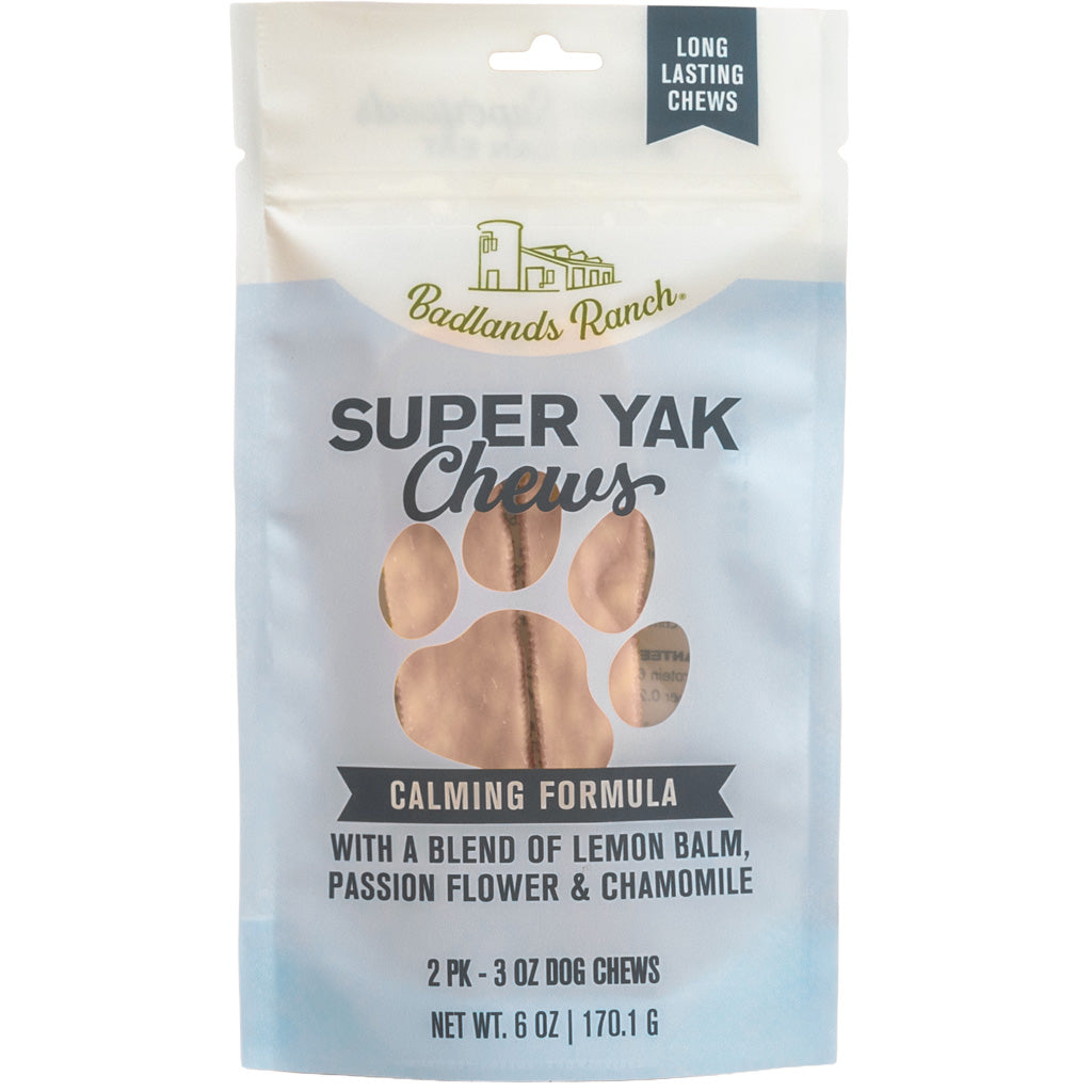 Badlands Ranch Superchew Calming Formula Dog Chews, Medium, 3-oz