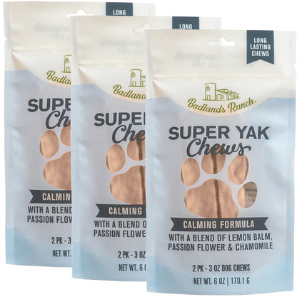 Badlands Ranch Superchew Calming Formula Dog Chews, Medium, 3-oz