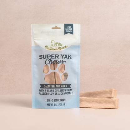 Badlands Ranch Superchew Calming Formula Dog Chews, Medium, 3-oz
