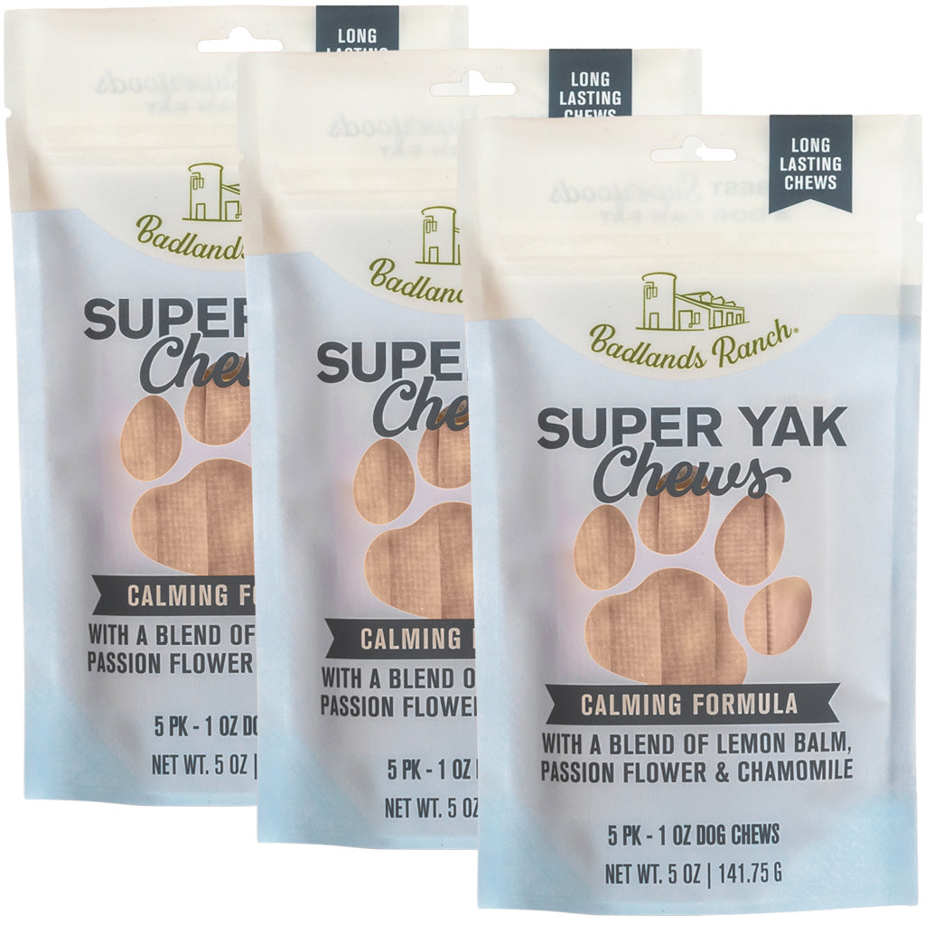 Badlands Ranch Superchew Calming Formula Dog Chews, Small, 1-oz