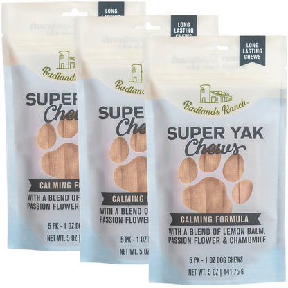 Badlands Ranch Superchew Calming Formula Dog Chews, Small, 1-oz