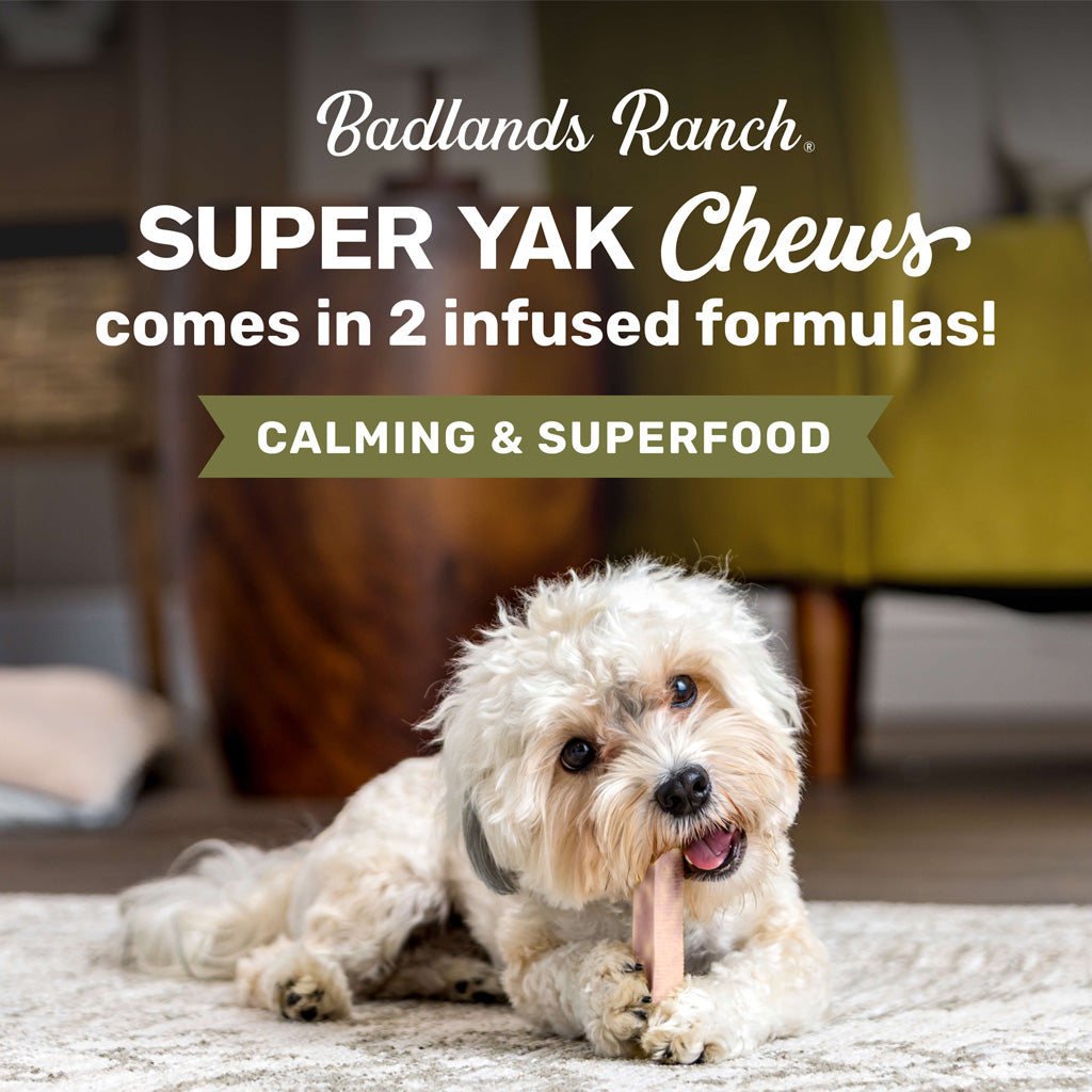 Badlands Ranch Superchew Calming Formula Dog Chews, Small, 1-oz