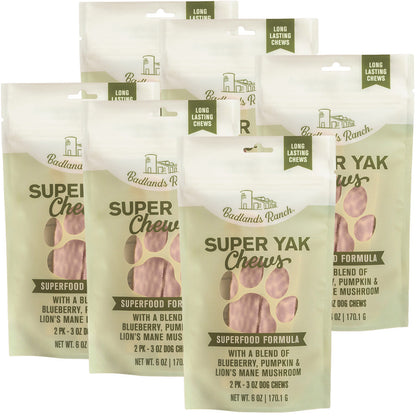 Badlands Ranch Superchew Superfood Formula Dog Chews, Medium, 3-oz