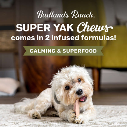 Badlands Ranch Superchew Superfood Formula Dog Chews, Medium, 3-oz