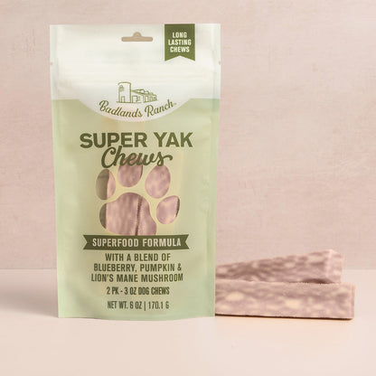 Badlands Ranch Superchew Superfood Formula Dog Chews, Medium, 3-oz