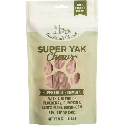 Badlands Ranch Superchew Superfood Formula Dog Chews, Small, 1-oz