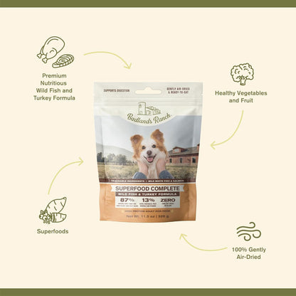 Badlands Ranch Superfood Wild Fish & Turkey Dog Food