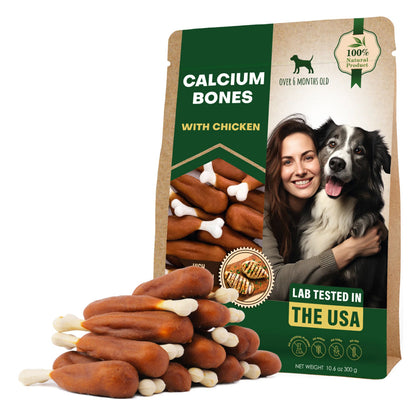 Beloved Pets Calcium Bones with Chicken Natural Chews For Dog (10.6 oz)