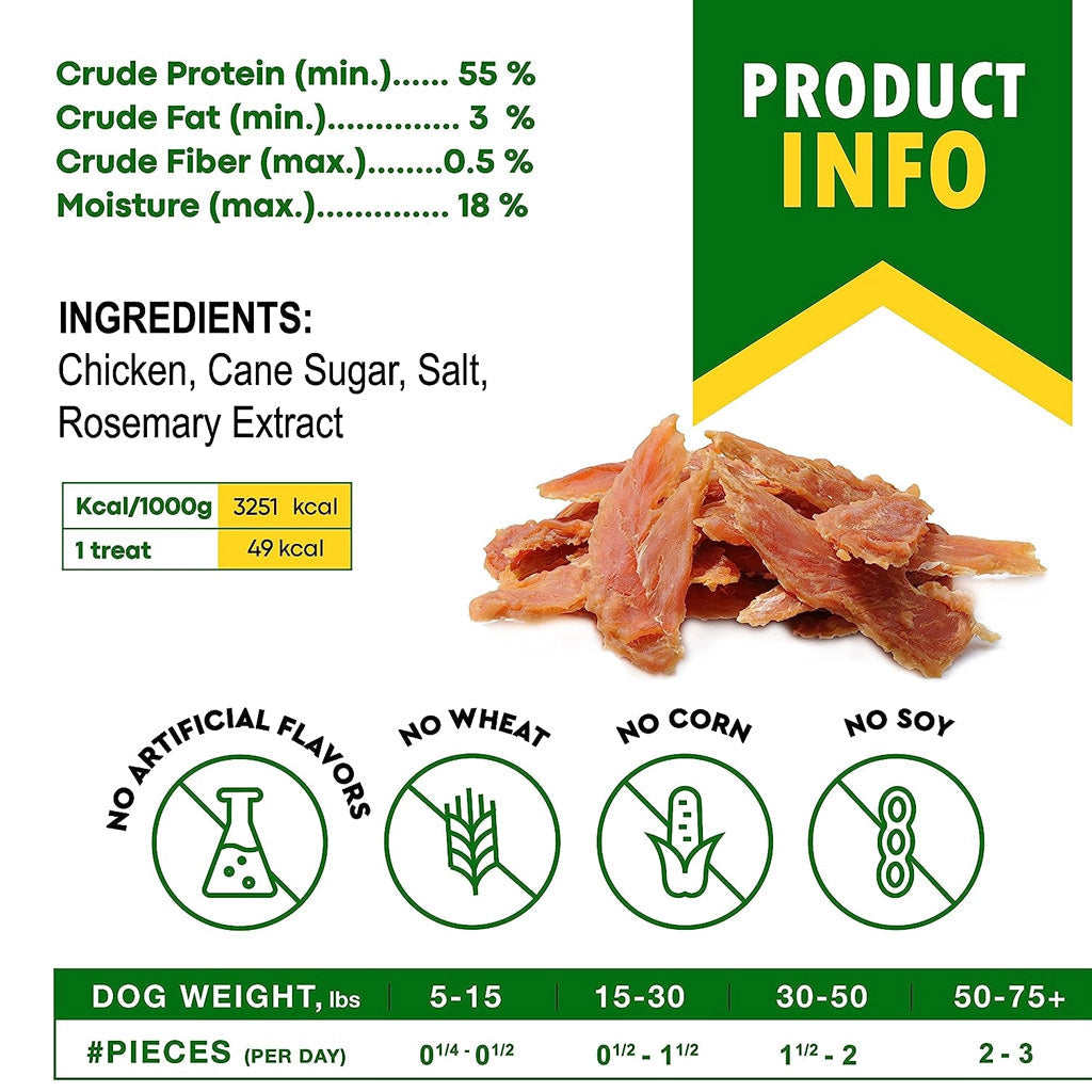 Beloved Pets Chicken Breast Jerky Dog Treats, 10.6-oz