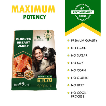 Beloved Pets Chicken Breast Jerky Dog Treats, 10.6-oz