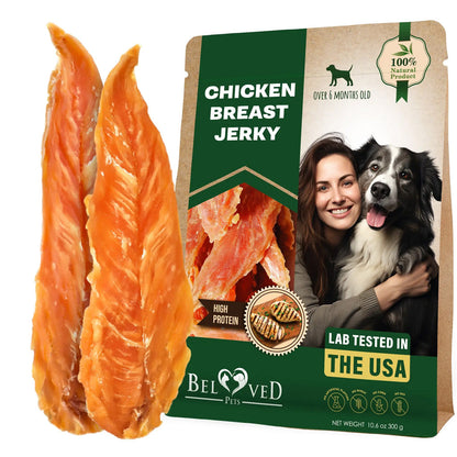 Beloved Pets Chicken Breast Jerky Dog Treats, 10.6-oz