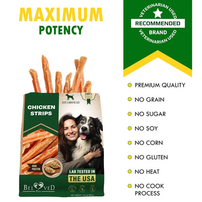 Beloved Pets Chicken Strips Dog Treats, 10.6-oz
