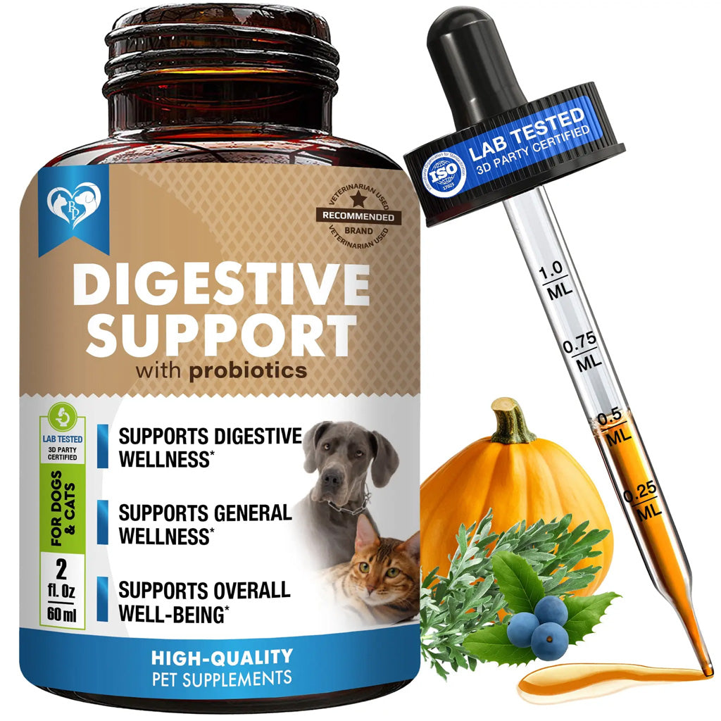 Beloved Pets Digestive Support with Probiotics for Dogs & Cats, 2-oz