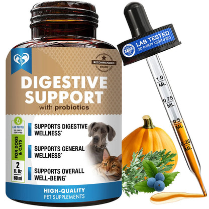 Beloved Pets Digestive Support with Probiotics for Dogs & Cats, 2-oz