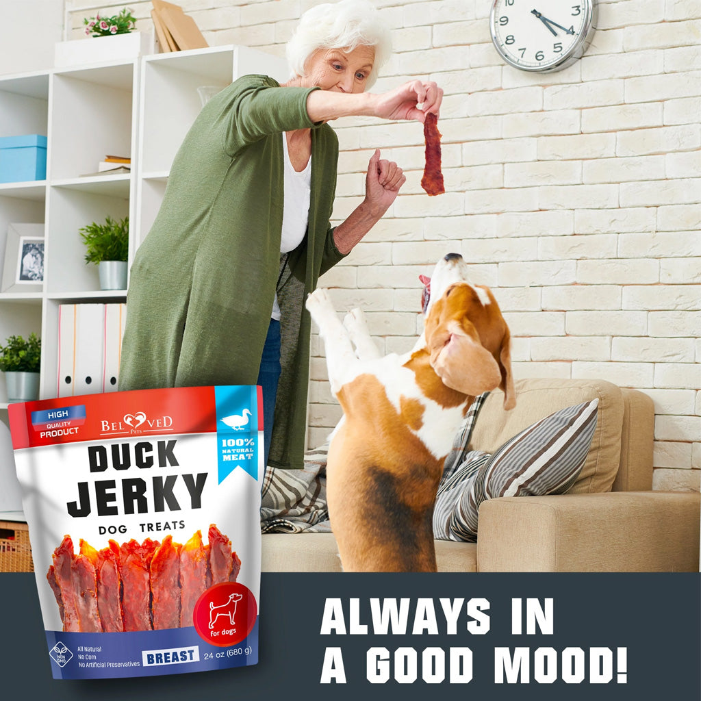 Beloved Pets Duck Jerky Breast Dog Treats, 1.5-lb
