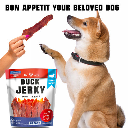 Beloved Pets Duck Jerky Breast Dog Treats, 1.5-lb