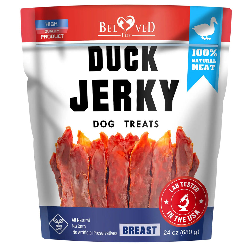 Beloved Pets Duck Jerky Breast Dog Treats, 1.5-lb