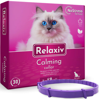 Beloved Pets Relaxiv Pheramone Improved DE-Stress Formula Calming Collar for Cats