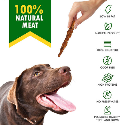 Beloved Pets Smoke Rawhide Sticks with  Chicken Dog Chew Treats, 10.6-oz