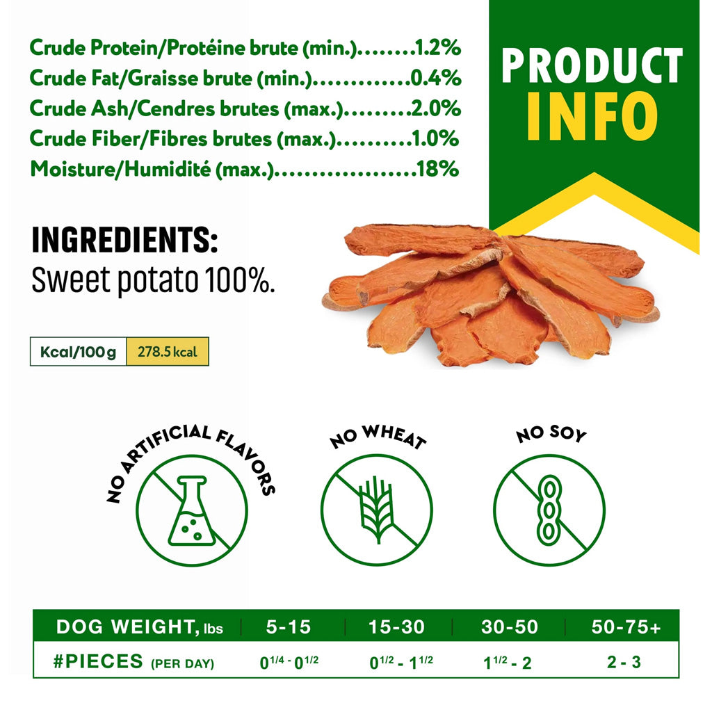 Beloved Pets Sweet Potato Chews Dog Treats, 10-oz