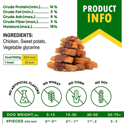 Beloved Pets Sweet Potato Wrapped with Chicken Natural Dog Treats (10.6 oz)